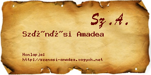 Szénási Amadea névjegykártya